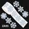 500Piece Laser Christmas Snowflake Stickers Waterproof SelfAdhesive Holiday Decorations 6