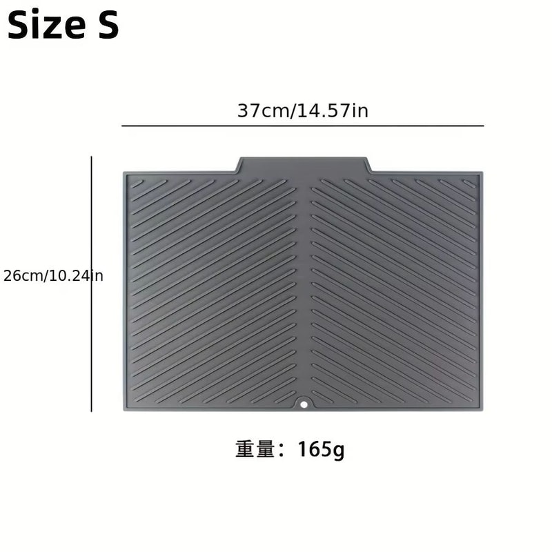 Silicone Draining Storage Pad With Slope Drainage And NonSlip Surface 7