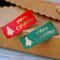 50Piece Vintage Kraft Christmas Tree Sealing Stickers With Hot Stamping 3