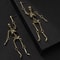 Halloween Skull Earrings Silver Or Bronze Pair For Party And Costume 4