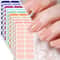 16Piece Solid Color Nail Stickers Pink Nude Disposable Nail Polish Film 0