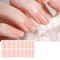 16Piece Solid Color Nail Stickers Pink Nude Disposable Nail Polish Film 3
