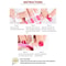 16Piece Solid Color Nail Stickers Pink Nude Disposable Nail Polish Film 4