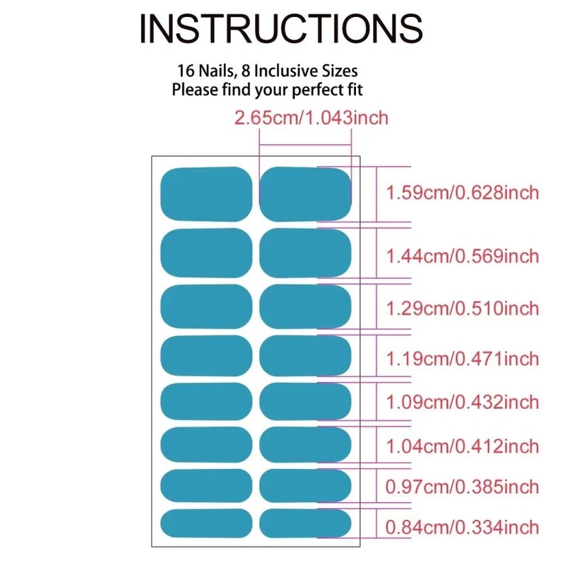 16Piece Solid Color Nail Stickers Pink Nude Disposable Nail Polish Film 5