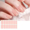 16Piece Solid Color Nail Stickers Pink Nude Disposable Nail Polish Film 6