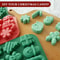 Christmas Tree And Holiday Character Chocolate Cookie Mold 1