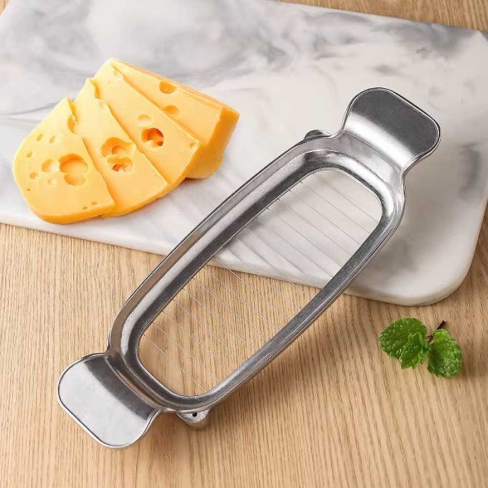 Premium Stainless Steel Cheese Slicer And Food Divider For Kitchen Prep 1