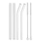 Premium Reusable Glass Straws Set With Cleaning Brushes 6