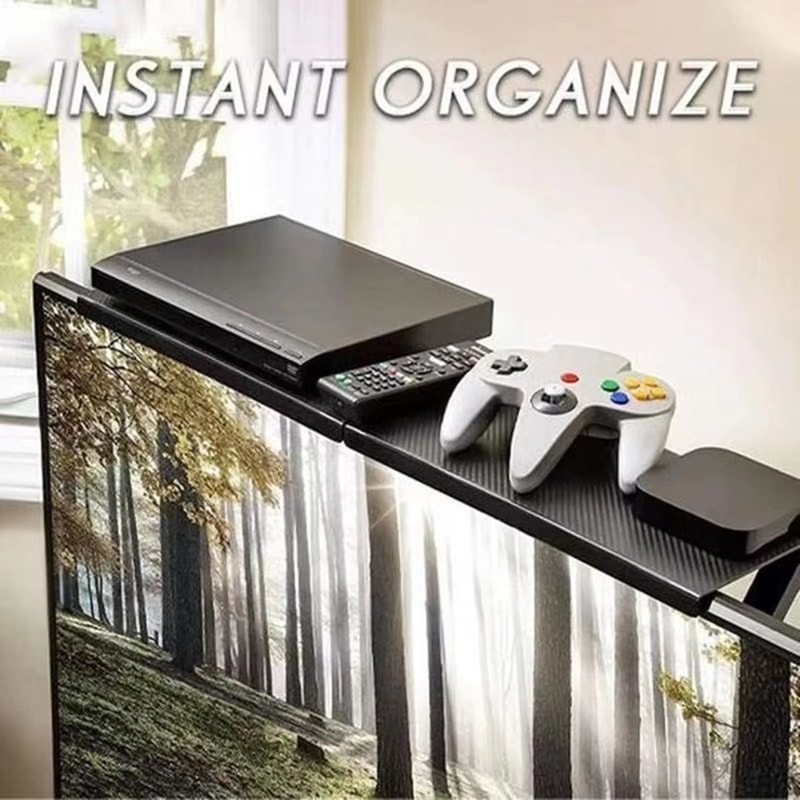 PunchFree Router Storage Rack SetTop Box Monitor Organizer 1