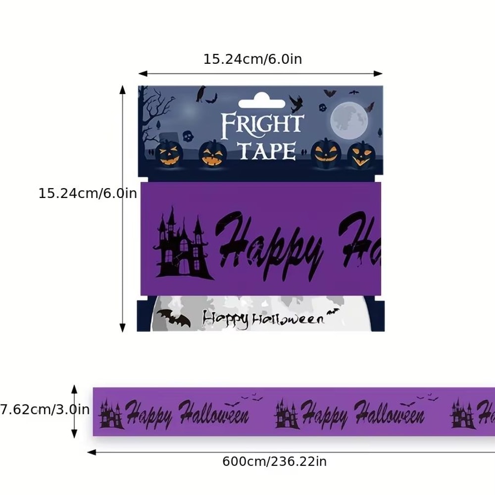 Halloween Warning Tape Decoration Strip For Haunted Houses Parties 11