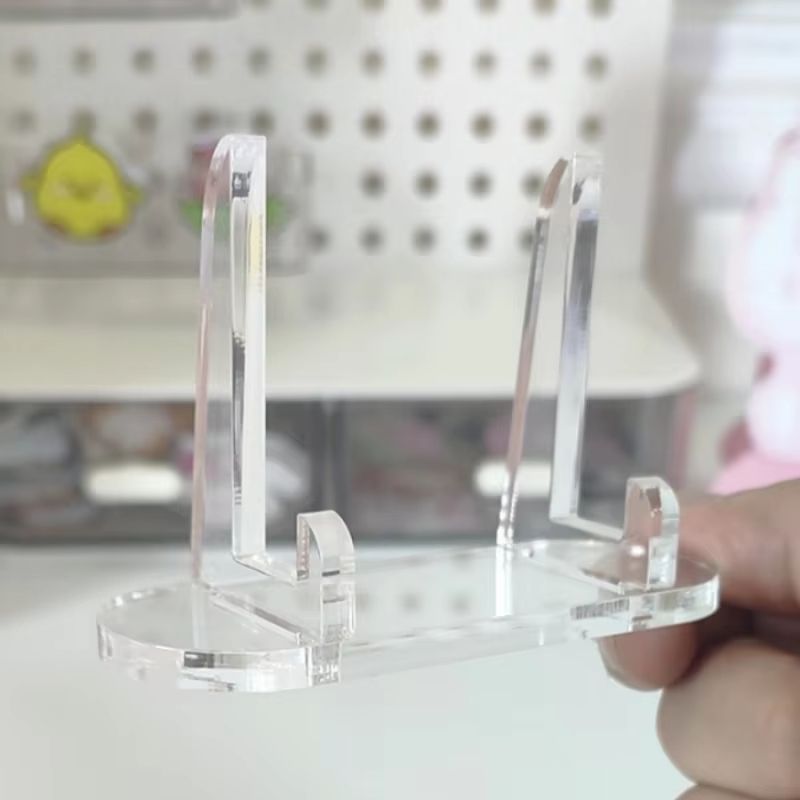 Acrylic Photo Display Stand Transparent Desk Frame For Photos Cards 3