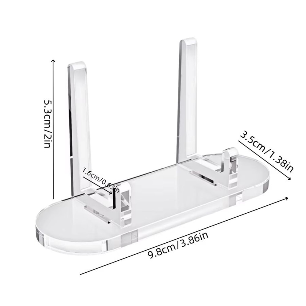 Acrylic Photo Display Stand Transparent Desk Frame For Photos Cards 6