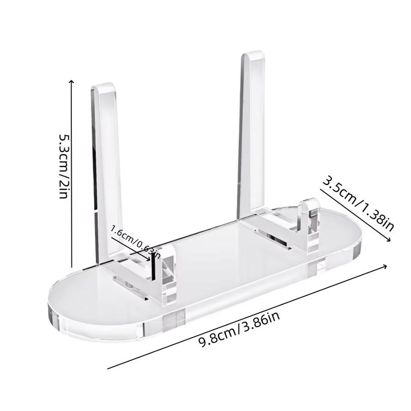 Acrylic Photo Display Stand Transparent Desk Frame For Photos Cards 6