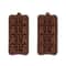 Christmas Baking Chocolate Molds Set Gingerbread Man Cane Shapes 6