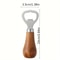Solid Wood Handle Stainless Steel Beer Bottle Opener For Home Use 5