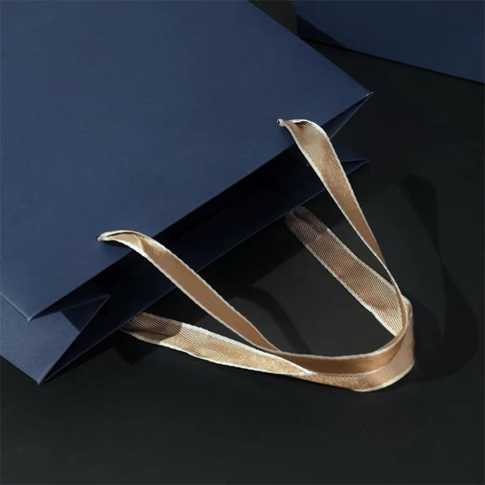 Retro Navy 3Pack Fashion Gift Packaging Paper Bags For Boutique Retail 1