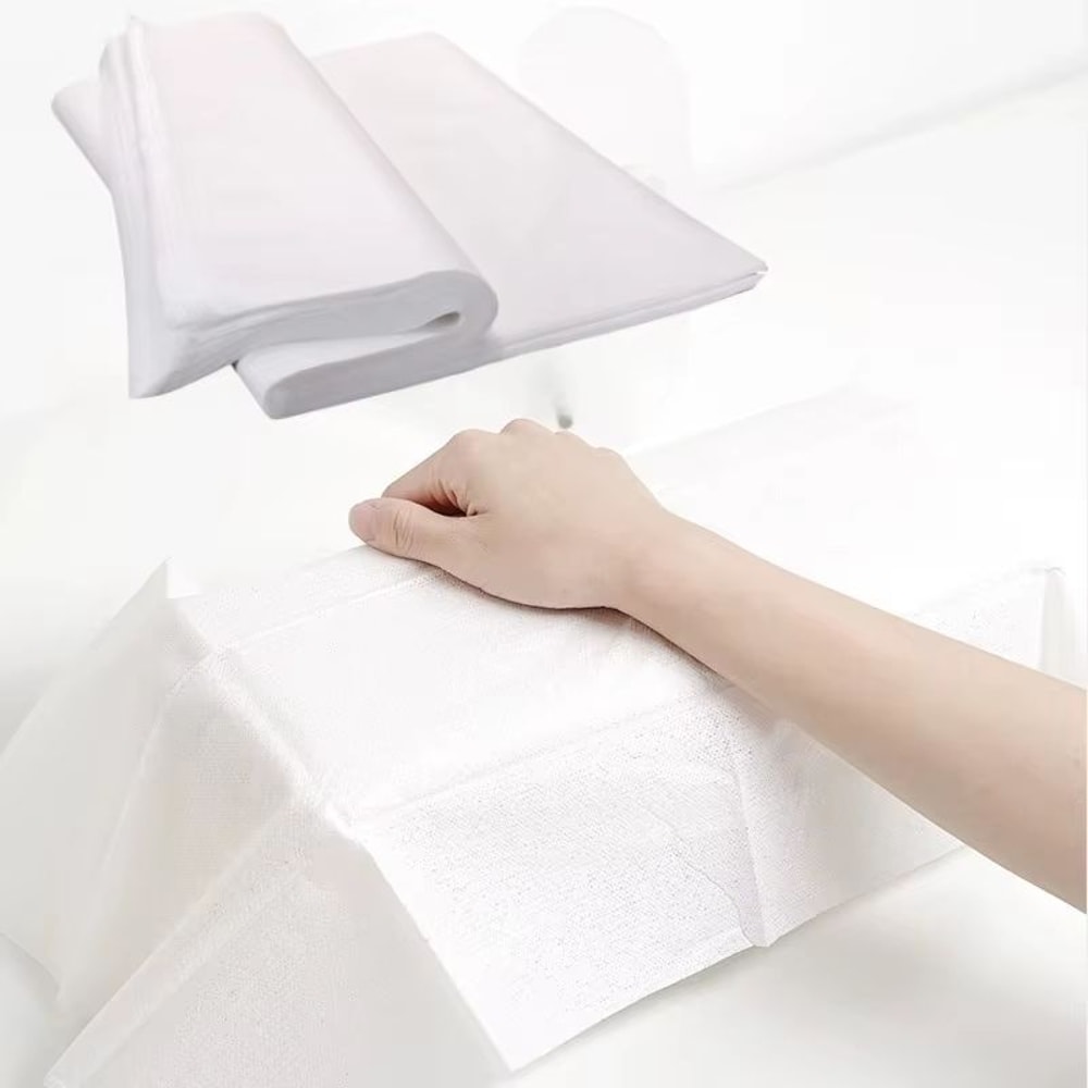 Disposable 1181x1181in White Manicure Bath Mats 50100pcs Professional Drape Sheets 0
