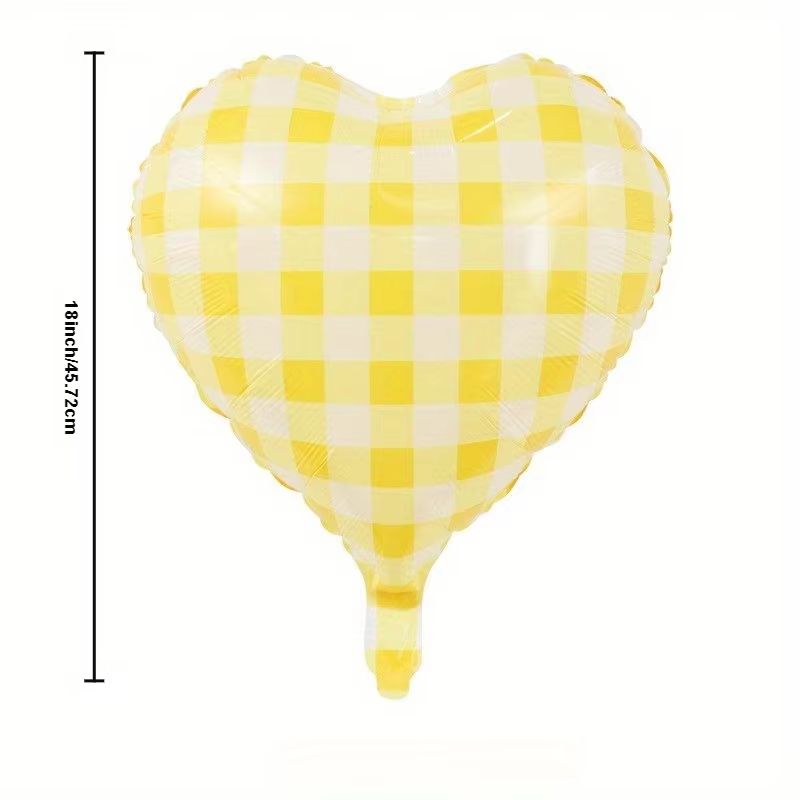 18Inch HeartShaped Aluminum Foil Balloons Set Of 5 For Party And Wedding Decor 5