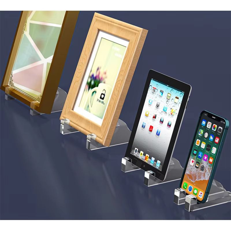 Transparent Acrylic Photo Frame Stand Set Of 2 For Desktop And Display 2