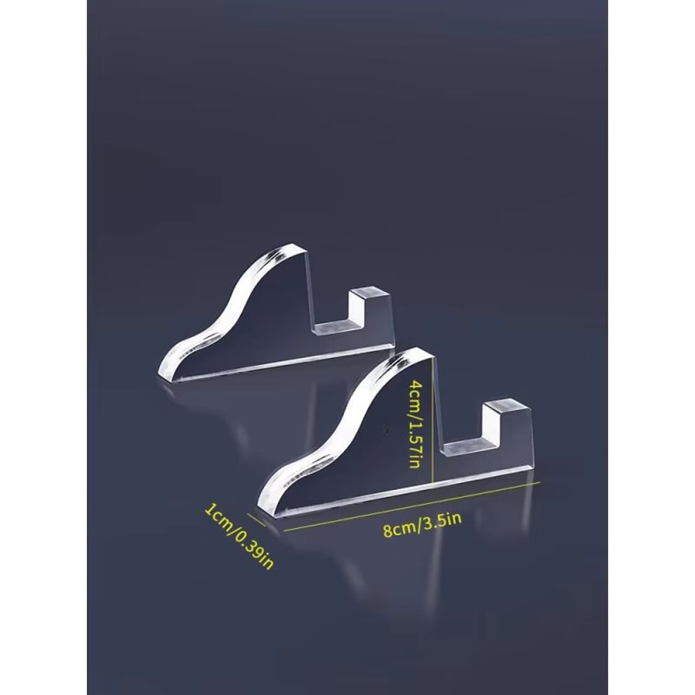 Transparent Acrylic Photo Frame Stand Set Of 2 For Desktop And Display 3