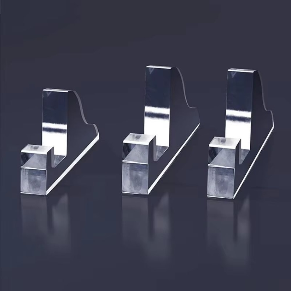 Transparent Acrylic Photo Frame Stand Set Of 2 For Desktop And Display 4