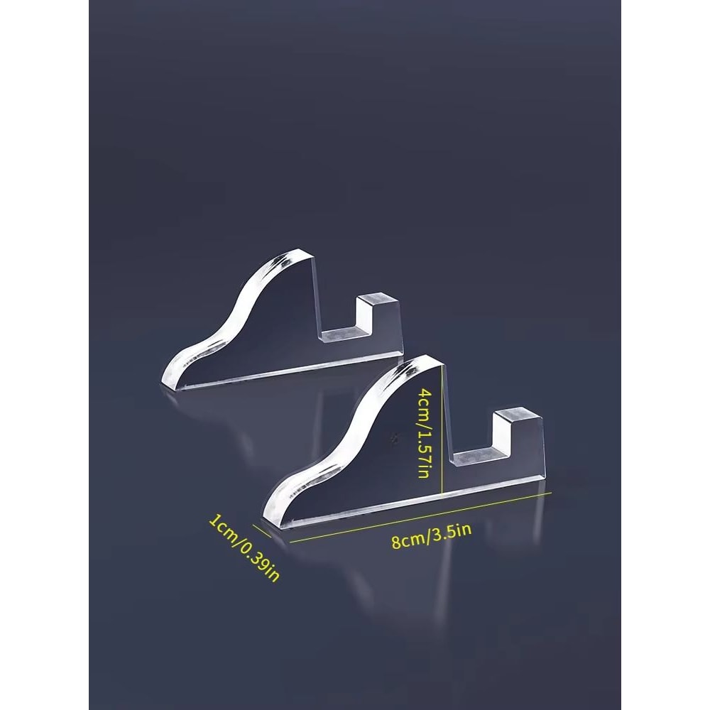 Transparent Acrylic Photo Frame Stand Set Of 2 For Desktop And Display 6