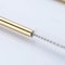 Set Of 4 Reusable Gold Metal Straws For Milk Tea Coffee Juice 1