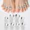 8Piece Silicone Pearl Diamond Toe Separators For Manicure And Pedicure 2