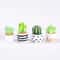 4pcs Mini Faux Succulent Potted Ornaments For Desktop DIY Decor 6