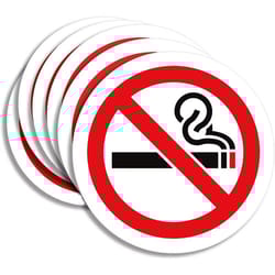 no smoking sign sticker set for indoor and outdoor use