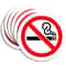 No Smoking Sign Sticker Set For Indoor And Outdoor Use 0