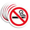 No Smoking Sign Sticker Set For Indoor And Outdoor Use 0