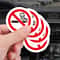 No Smoking Sign Sticker Set For Indoor And Outdoor Use 1