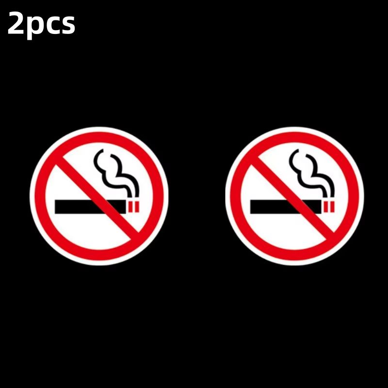 No Smoking Sign Sticker Set For Indoor And Outdoor Use 6