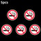 No Smoking Sign Sticker Set For Indoor And Outdoor Use 7