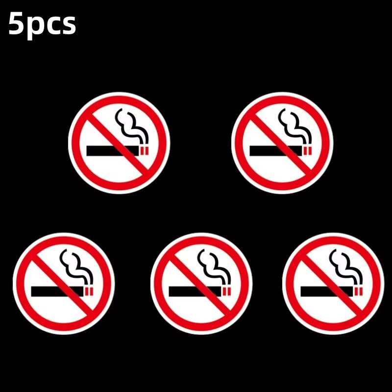 No Smoking Sign Sticker Set For Indoor And Outdoor Use 7