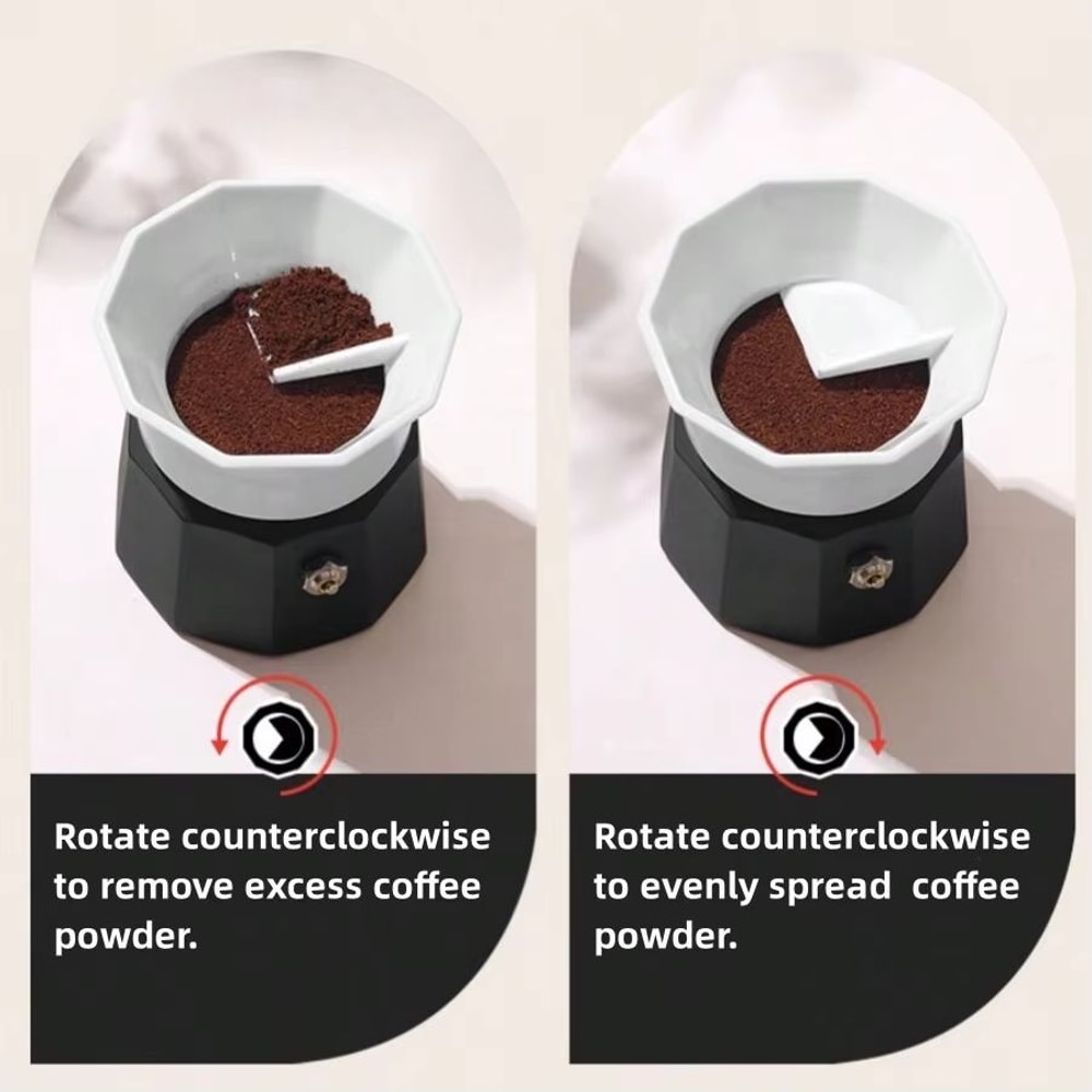 Mocha Coffee Powder Distributor And Rotary Dosing Tool 3