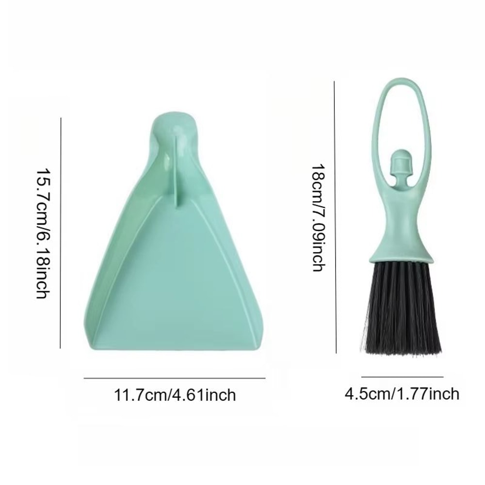 2Set Mini Cleaning Brush And Dustpan Kit For Drawers Desktops And Small Gaps 5