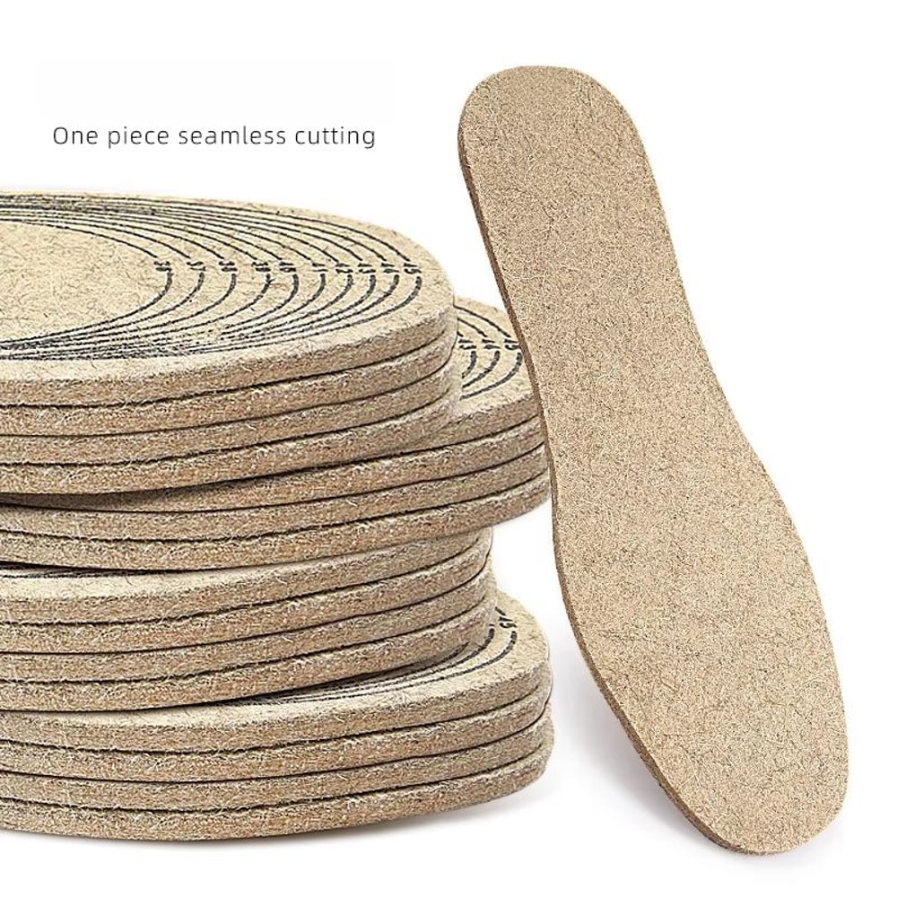 Custom Cut Wool Felt Warm Insoles For AutumnWinter Comfort 3