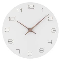 silent wooden quartz wall clock for living room and home decor