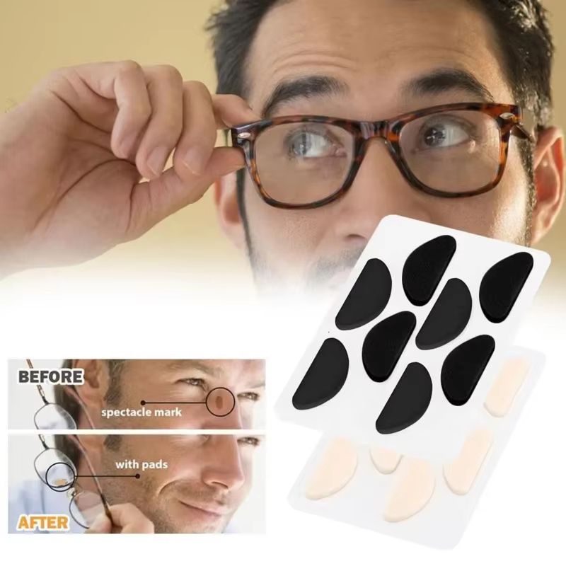 4Pair Soft AntiSlip EVA Sponge Nose Pads For Glasses And Sunglasses 4