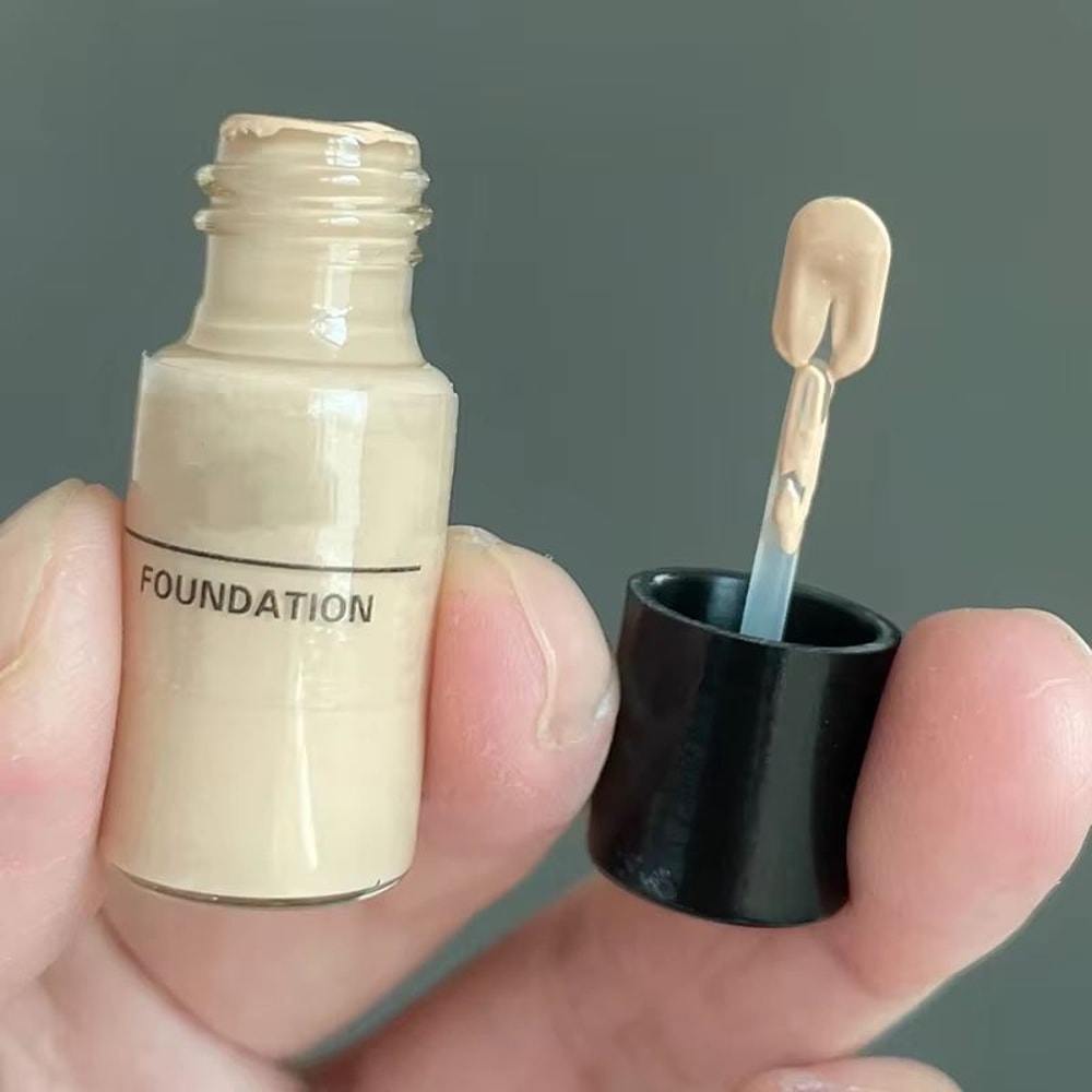 014 Fl Oz Refillable Liquid Foundation Travel Bottle Set With Mini Scoop 1