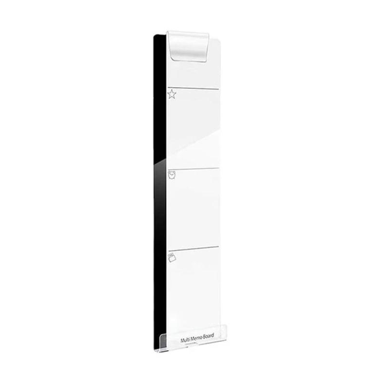 Acrylic Monitor Message Board With Phone Storage And Business Card Holder 6