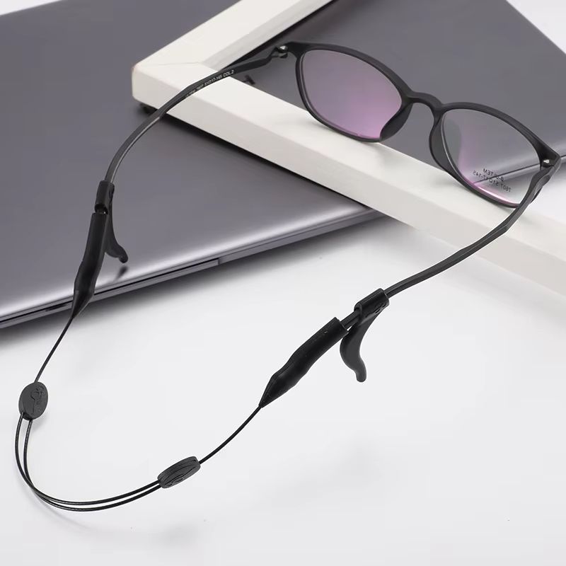 Adjustable Steel Wire Sport Eyeglasses Cord With AntiSlip Ear Hooks 2