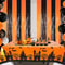 Halloween Spanish Blood Handprint Door Curtain In Orange And Black 0