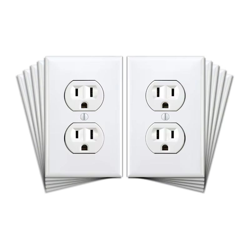 Funny Fake Power Outlet Stickers 3Pack Realistic Prank Wall Decals 0