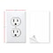 Funny Fake Power Outlet Stickers 3Pack Realistic Prank Wall Decals 1