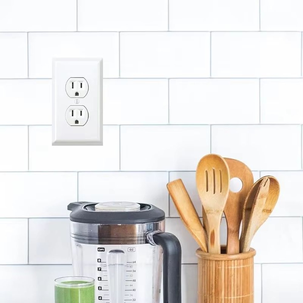 Funny Fake Power Outlet Stickers 3Pack Realistic Prank Wall Decals 5