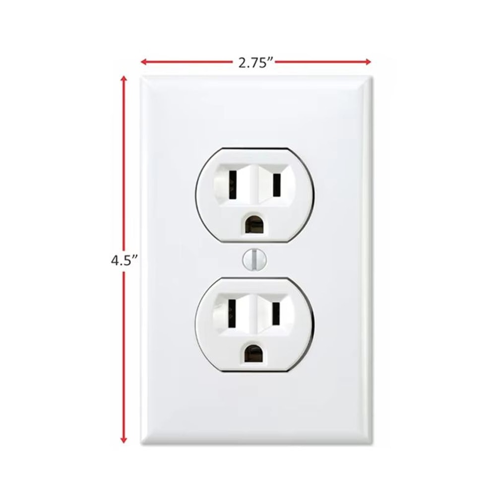 Funny Fake Power Outlet Stickers 3Pack Realistic Prank Wall Decals 6