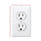 Funny Fake Power Outlet Stickers 3Pack Realistic Prank Wall Decals 6
